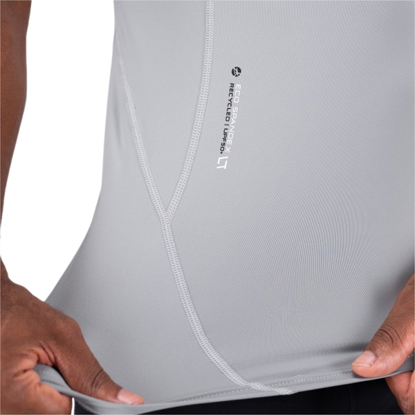 2026 Zhik Mens Eco Spandex LT Short Sleeve Baselayer Top DTP-0167-M-PLT - Platinum